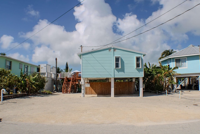 view of back of property