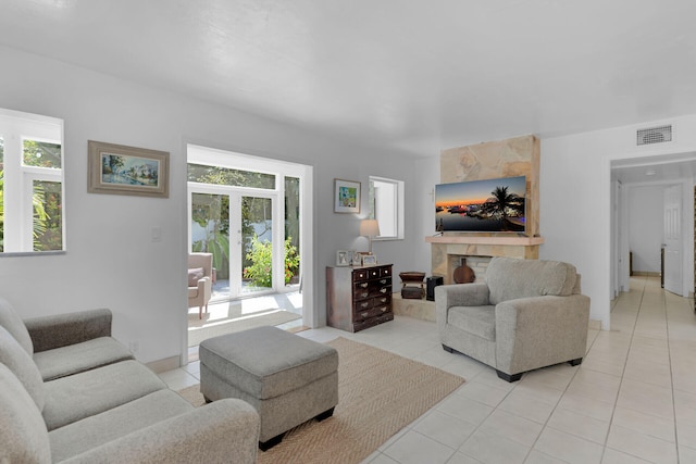 1412 Johnson St, Key West, FL 33040 - living room featuring plenty of natural light and light tile patterned floors