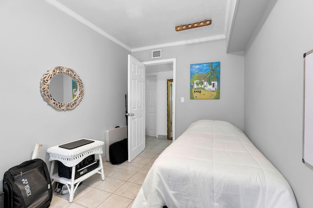1412 Johnson St, Key West, FL 33040 - bedroom with light tile patterned flooring and ornamental molding
