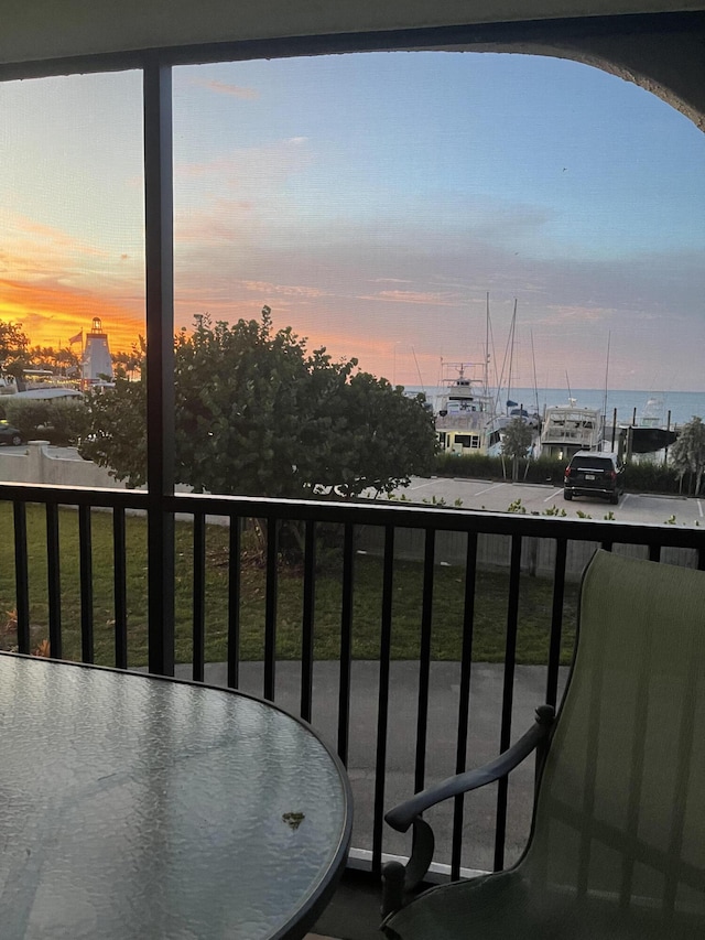 2000 Overseas Hwy Unit G1, Marathon, FL 33050 - balcony featuring a water view