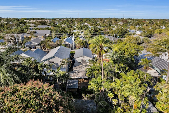 drone / aerial view with a residential view