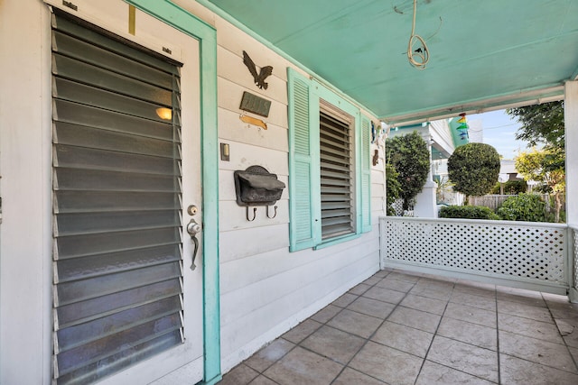 view of patio / terrace with a porch