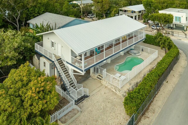 birds eye view of property