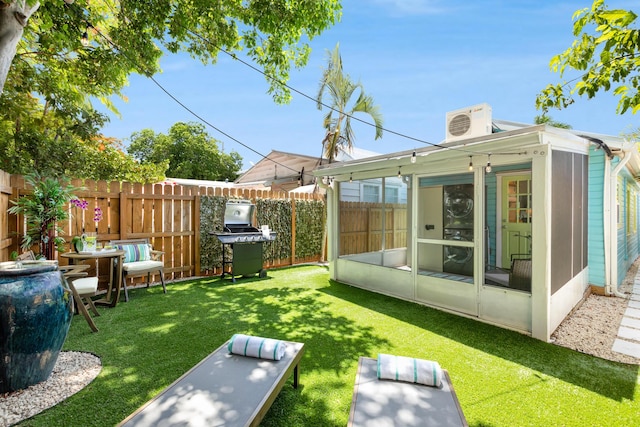 321 Julia St, Key West, FL 33040 - view of yard featuring a sunroom