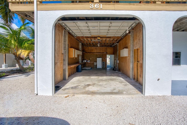 view of stable