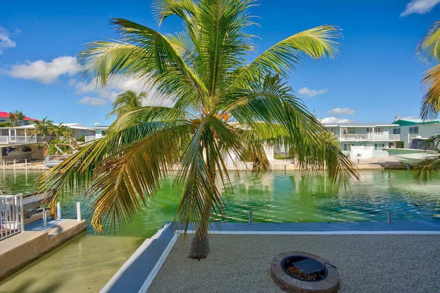 view of water feature