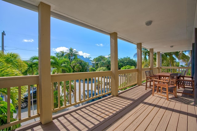 view of wooden terrace