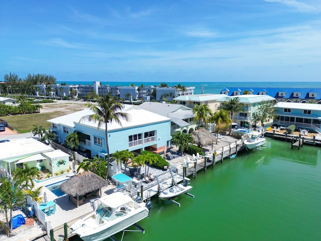 171 3rd St, Key Colony, FL 33051 - aerial view with a water view