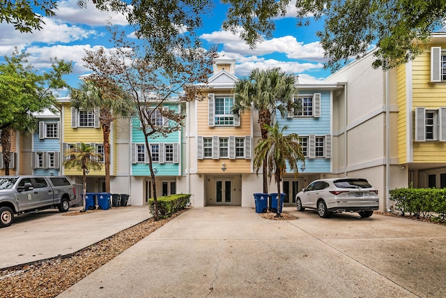 view of property with driveway