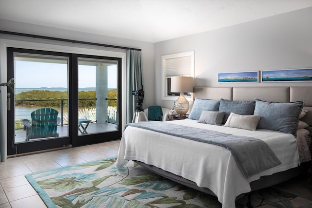 22 Floral Ave, Key Haven, FL 33040 - tiled bedroom featuring access to exterior