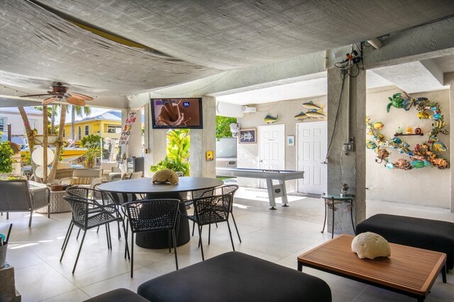 22 Floral Ave, Key Haven, FL 33040 - dining area with ceiling fan