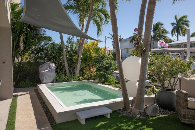 22 Floral Ave, Key Haven, FL 33040 - view of swimming pool featuring area for grilling