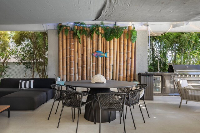 22 Floral Ave, Key Haven, FL 33040 - view of patio / terrace with exterior kitchen and sink