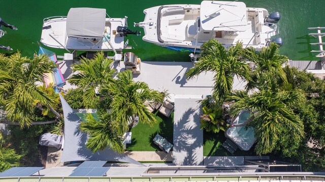 22 Floral Ave, Key Haven, FL 33040 - drone / aerial view with a water view