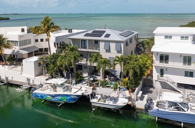 22 Floral Ave, Key Haven, FL 33040 - birds eye view of property featuring a water view