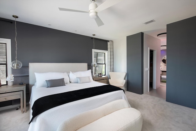 22 Floral Ave, Key Haven, FL 33040 - carpeted bedroom with ceiling fan