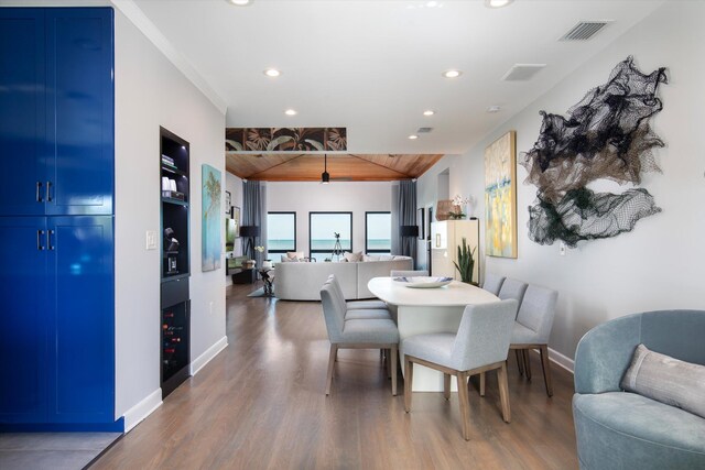22 Floral Ave, Key Haven, FL 33040 - dining room featuring dark wood-type flooring
