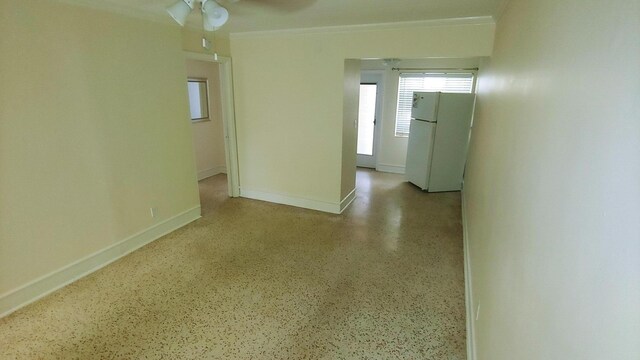 spare room with ornamental molding