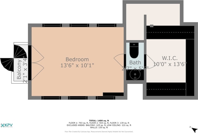 1001 United St Unit B, Key West, FL 33040 - view of room layout