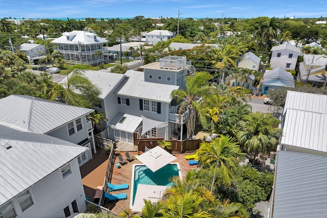 1001 United St Unit B, Key West, FL 33040 - aerial view of residential area featuring a pool area