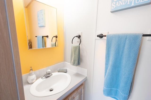 bathroom with vanity