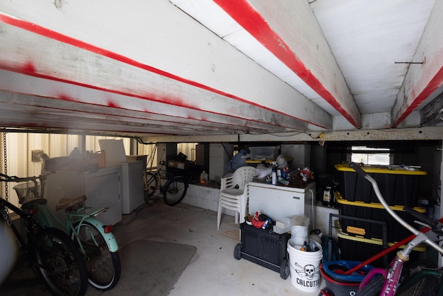 interior space featuring separate washer and dryer