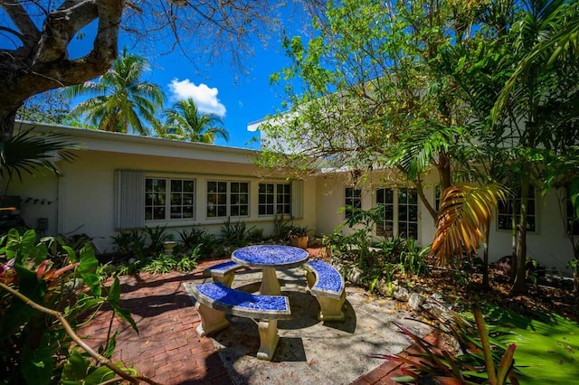 exterior space with a patio area