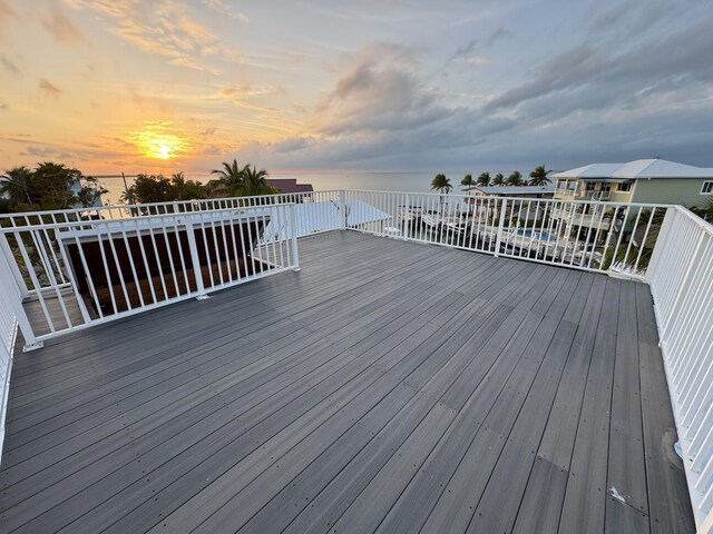 218 Bristol Ct, Tavernier, FL 33070 - view of deck at dusk