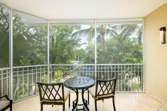 81801 Overseas Hwy Unit 754, Islamorada, FL 33036 - sunroom featuring tile patterned floors and plenty of natural light