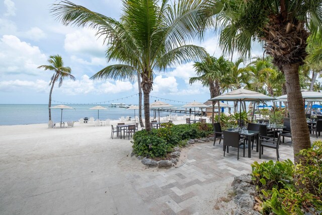 81801 Overseas Hwy Unit 754, Islamorada, FL 33036 - view of patio featuring a water view
