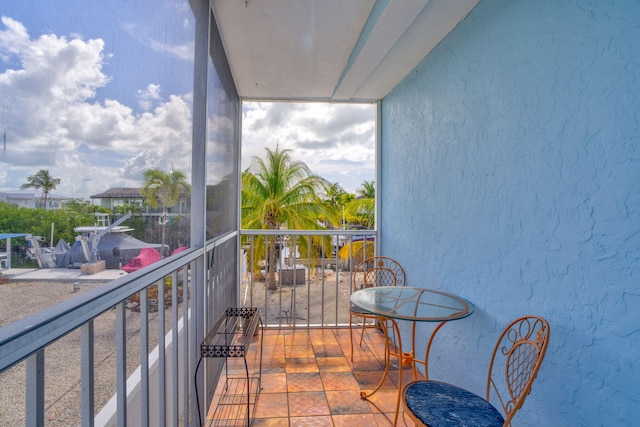 view of balcony