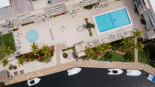 88500 Overseas Hwy Unit 508, Islamorada, FL 33070 - bird's eye view of a pool area