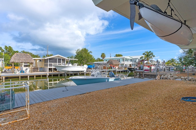 view of dock