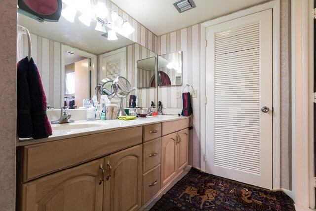 bathroom featuring vanity