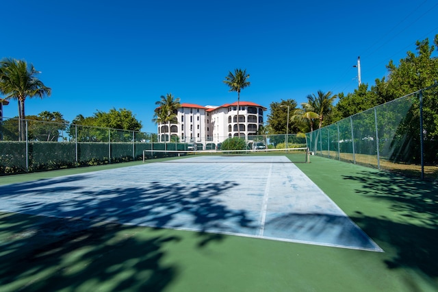 view of tennis court