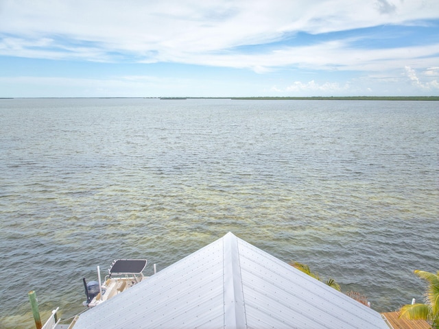 1777 Pine Channel Dr, Little Torch, FL 33042 - water view featuring a boat dock