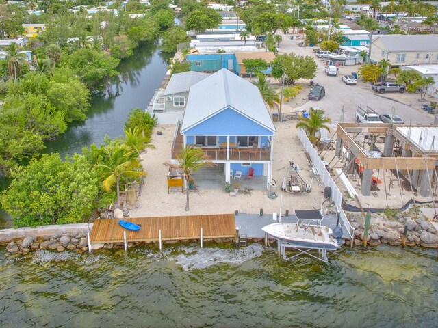 1777 Pine Channel Dr, Little Torch, FL 33042 - view from above of property with a large body of water