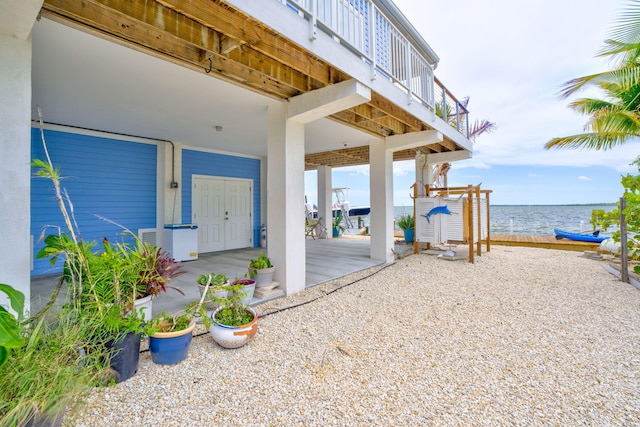 1777 Pine Channel Dr, Little Torch, FL 33042 - view of patio featuring a water view