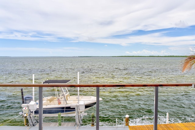1777 Pine Channel Dr, Little Torch, FL 33042 - dock area featuring a water view and boat lift