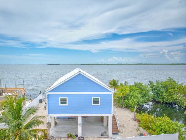 1777 Pine Channel Dr, Little Torch, FL 33042 - water view featuring stairway