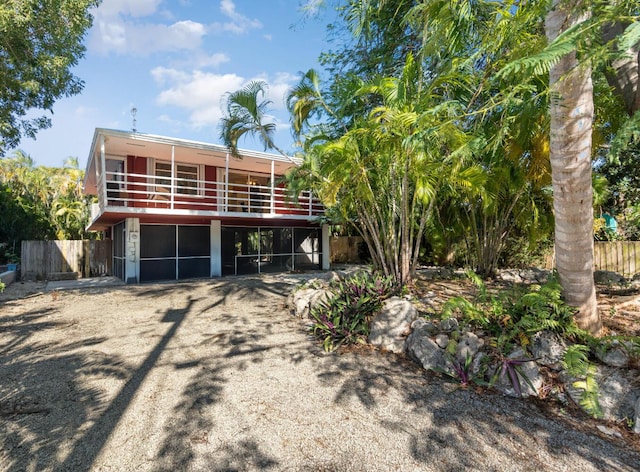 view of back of property