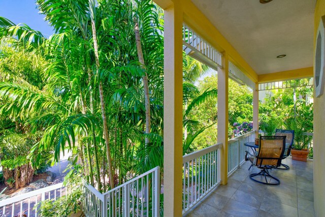 view of balcony