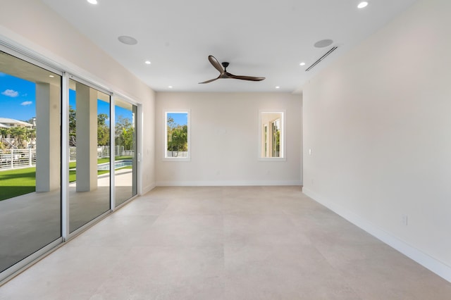 194 Buttonwood Ln, Islamorada, FL 33036 - unfurnished room featuring recessed lighting and a ceiling fan
