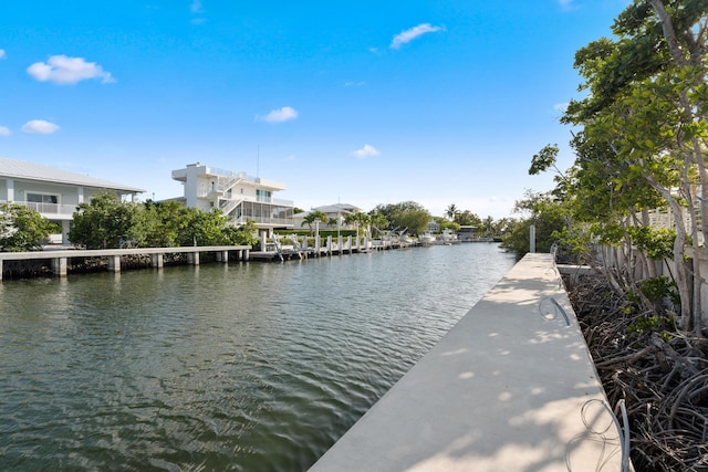 194 Buttonwood Ln, Islamorada, FL 33036 - water view featuring a boat dock