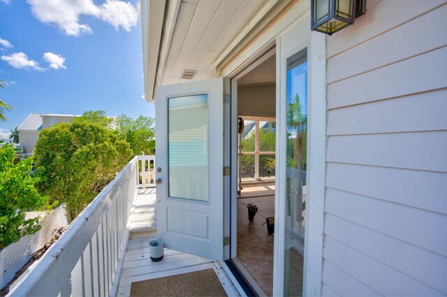 view of balcony