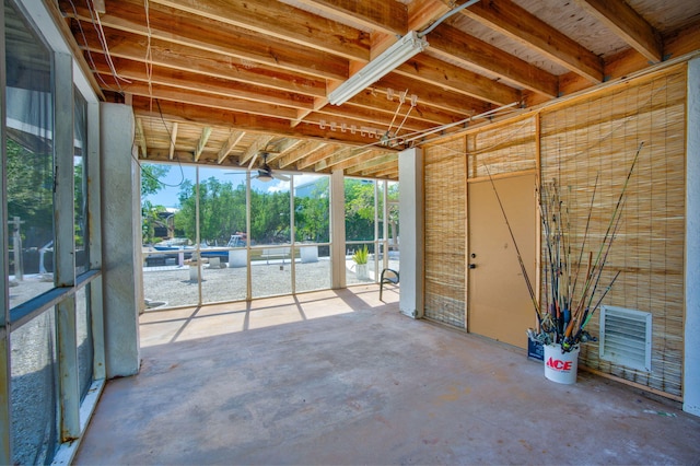 misc room with concrete floors