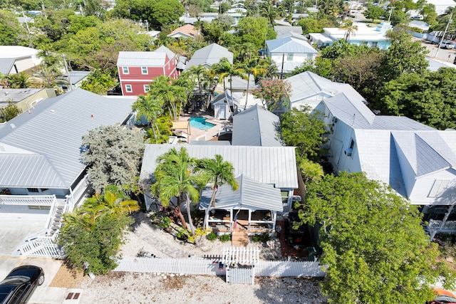 drone / aerial view featuring a residential view