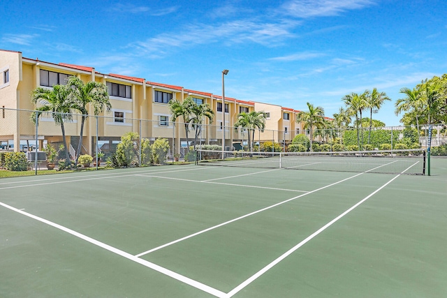 view of tennis court