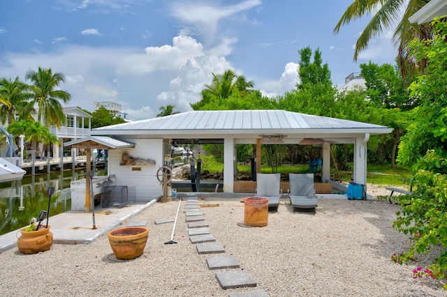 22841 Buccaneer Ln, Cudjoe, FL 33042 - view of patio / terrace with a gazebo