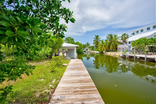 22841 Buccaneer Ln, Cudjoe, FL 33042 - dock featuring a water view
